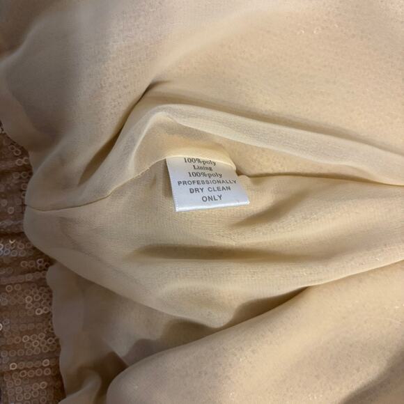 GIBSON Gold Crop Sequin Zip Up Bomber Style Jacket Size XS - Picture 13 of 14